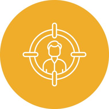 İnsan simgesinin vektör illüstrasyonu