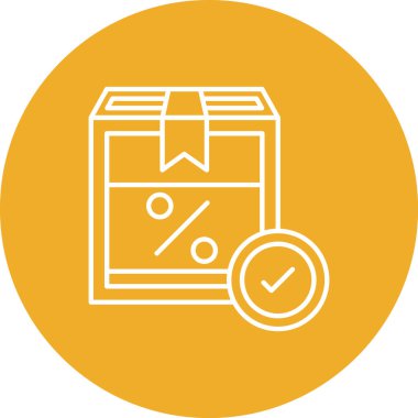 İndirim. Web simgesi basit illüstrasyon