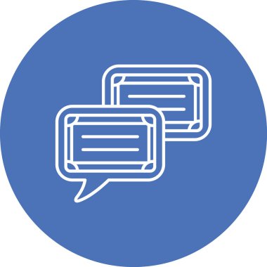 Sohbet simgesi vektör illüstrasyonu