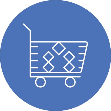 Alışveriş Sepeti simgesini, basit vektör çizim