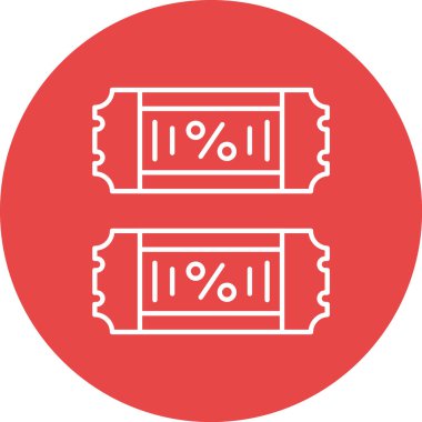 Kırmızı bir simgenin vektör illüstrasyonu