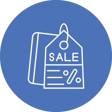 İndirim. Web simgesi basit illüstrasyon