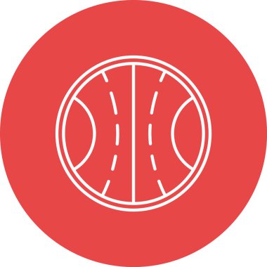 vector illustration of a red ball