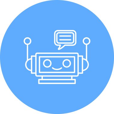 Robot modern simgenin vektör illüstrasyonu