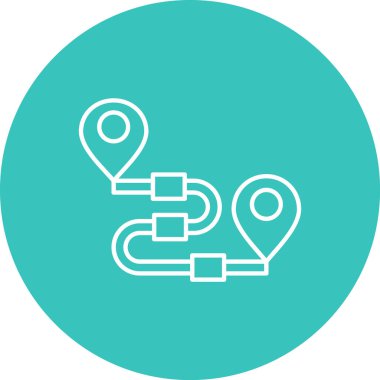 Harita konumu vektör simgesi