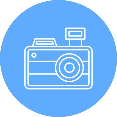 Kamera. Web simgesi basit illüstrasyon