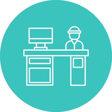 bilgisayar vektör simgesi modern basit tasarım