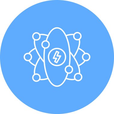 Mavi bir simgenin vektör illüstrasyonu