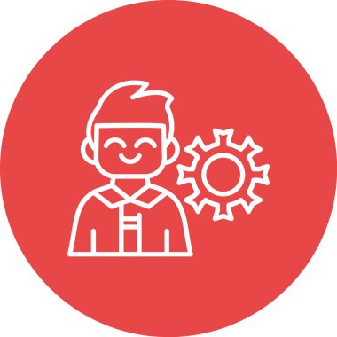 Müşteri Servisi simgesini. Vektör çizim