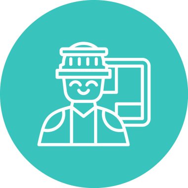 itfaiyeci simge vektör çizim