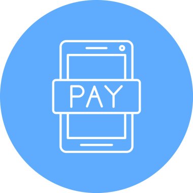 trend biçimi izole edilmiş arkaplanda ödeme simgesi