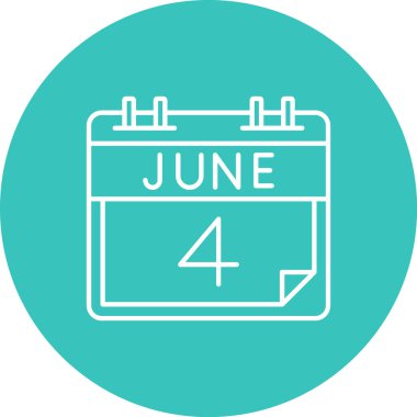 Takvim simgesinin vektör illüstrasyonu