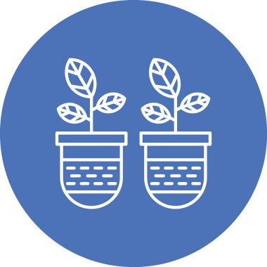 bitki simgesi vektör illüstrasyonu