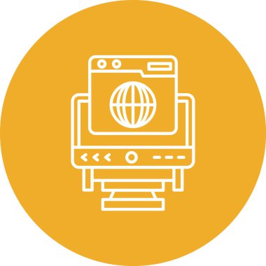 Kamera. Web simgesi basit illüstrasyon