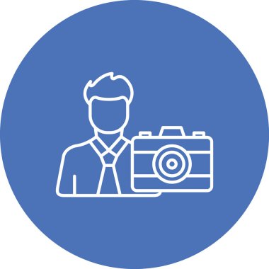 Kamera. Web simgesi basit illüstrasyon