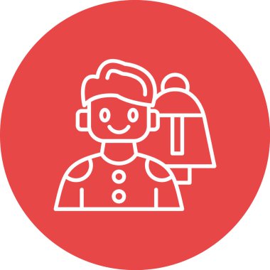 avatar. Web simgesi basit illüstrasyon