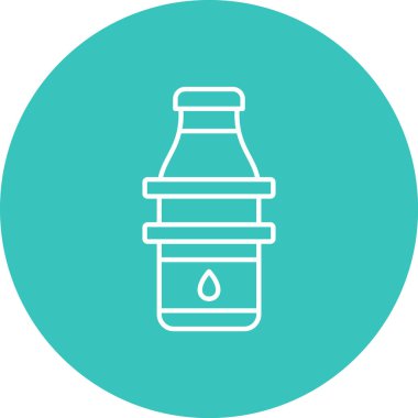 Şişe. Web simgesi vektör illüstrasyonu