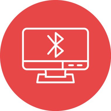 Bilgisayar. Web simgesi basit illüstrasyon