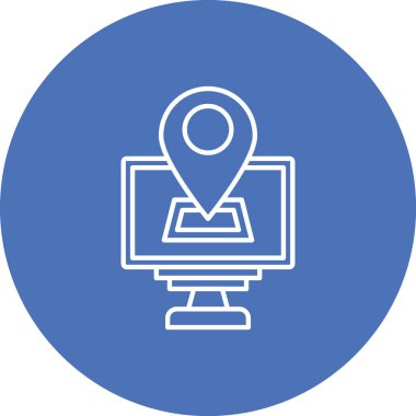 Konum simgesinin vektör illüstrasyonu