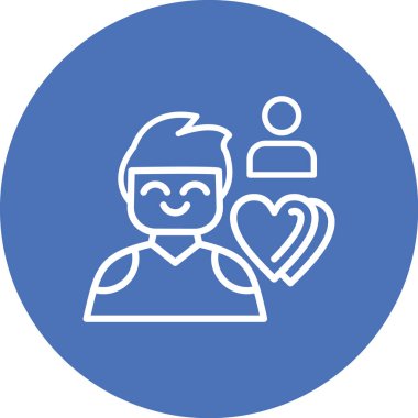 İnsan simgesinin vektör illüstrasyonu