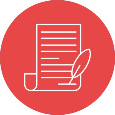 belge simgesi vektör illüstrasyonu