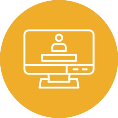 İş ve finans simgesinin vektör illüstrasyonu