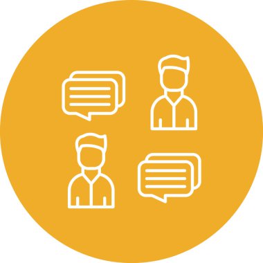 Konuşma baloncukları simgesi, vektör illüstrasyonu