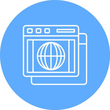 internet web vektör simgesi