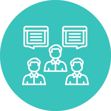 Grup insanlar vektör simgesi