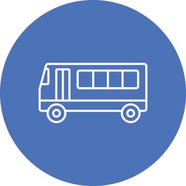 bus simgesi vektör illüstrasyonu