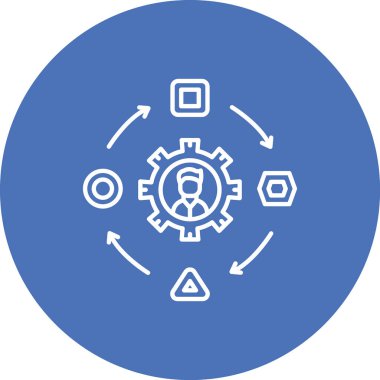 Modern bir simgenin vektör illüstrasyonu