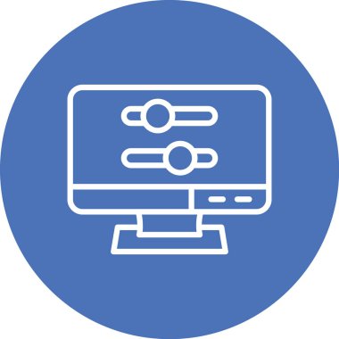 Bilgisayar simgesi, vektör illüstrasyon tasarımı