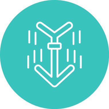 çapa vektör illüstrasyon simgesi