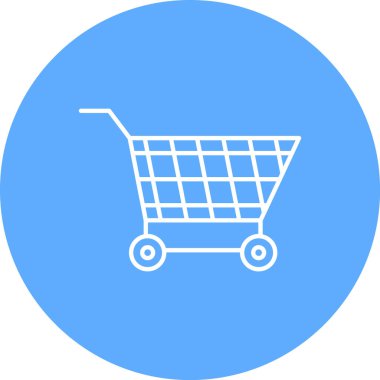 El arabası. Web simgesi basit illüstrasyon