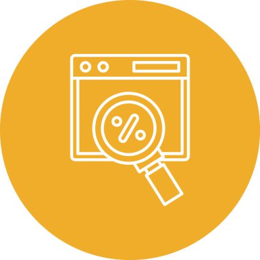 seo modern simgesinin vektör illüstrasyonu