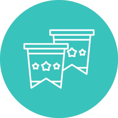 Çöp eksikliğinin modern simgesinin vektör illüstrasyonu