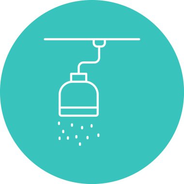 Duş vektör düz simgesi