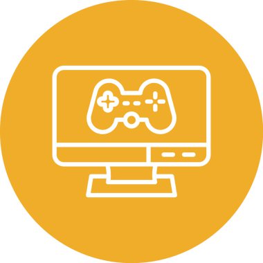 vektör lcd simgesi illüstrasyonu