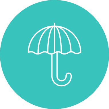 şemsiye web simgesi basit illüstrasyon