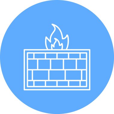 Bir ateşin vektör illüstrasyonu