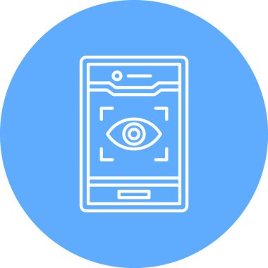 Vektör mobil simgesi, vektör illüstrasyonu