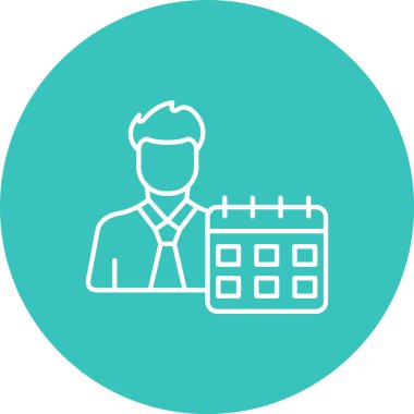 Takvim. Web simgesi basit illüstrasyon