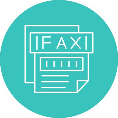 Dosya biçim simgesinin vektör illüstrasyonu