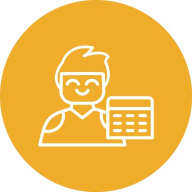 İnsan simgesinin vektör illüstrasyonu