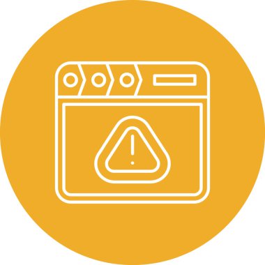 Bir benzin istasyonu simgesinin vektör illüstrasyonu