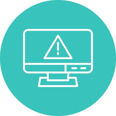 Bilgisayar simgesinin vektör illüstrasyonu