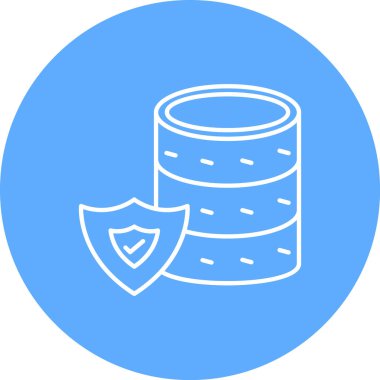 Kolayca düzenleyebilen ve düzenleyebilen Veri Koruma Vektörü simgesi