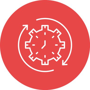 Saat simgesi vektör illüstrasyonu