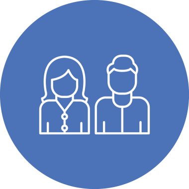 İnsan simgesinin vektör illüstrasyonu