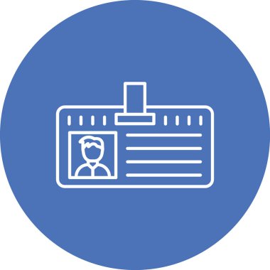 Kimlik kartı simge vektör